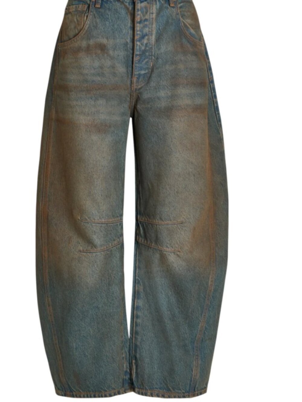 🤎NWT Free People Good Luck Mid-Rise Barrel Jeans - Picture 5 of 15